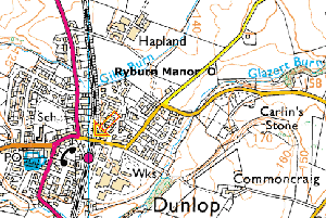 Location of Ryburn Manor House