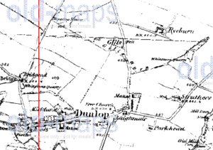Ryburn on 1858 Ordinance Map