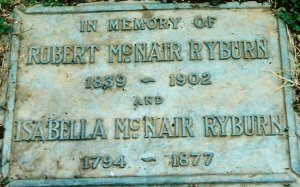 Robert & Isabella's Plaque